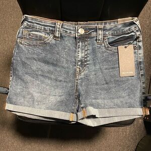 True Religion mid rise shorts